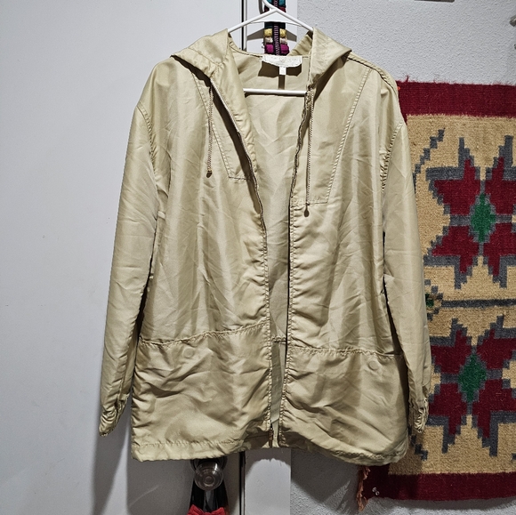 Vintage St. John GOLD Hooded Winbreaker S - Picture 1 of 3